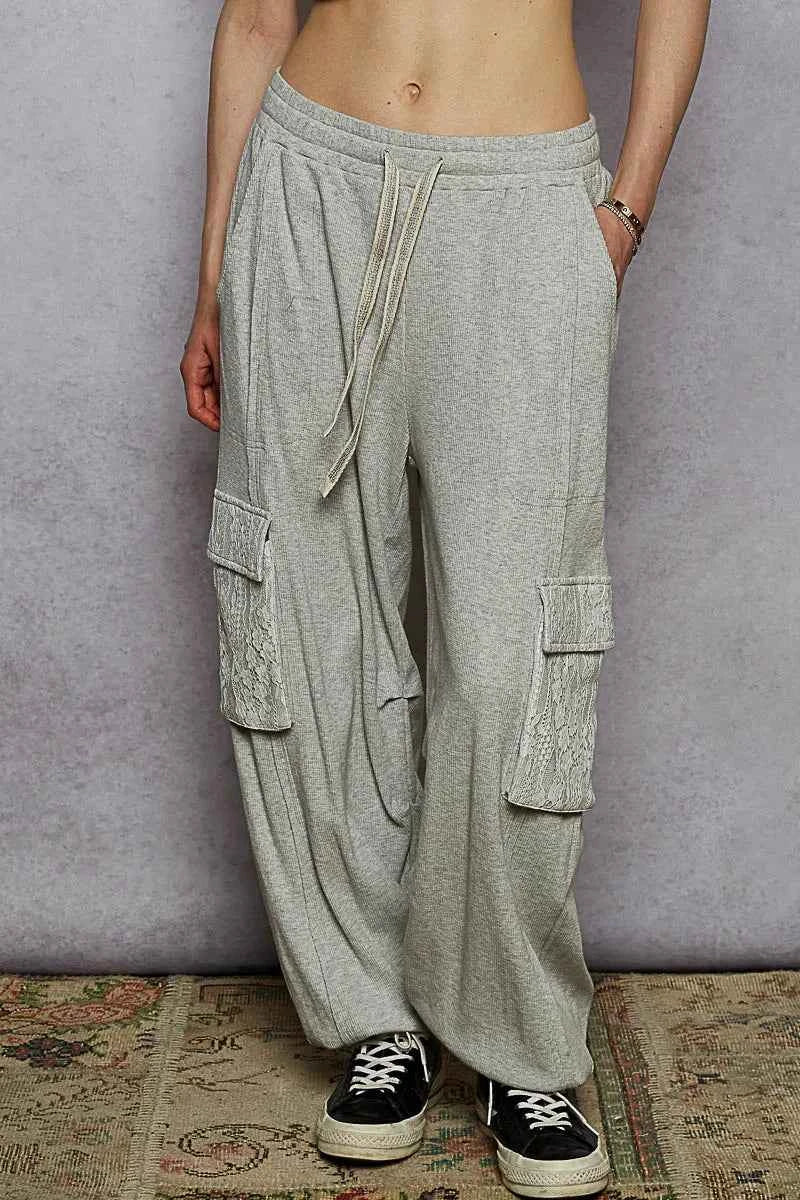 POL Drawstring Lace Cargo Pocketed Joggers HEATHERGREY c26a9f74-7d66-498f-8310-9f5ab1381794-Max-Origin