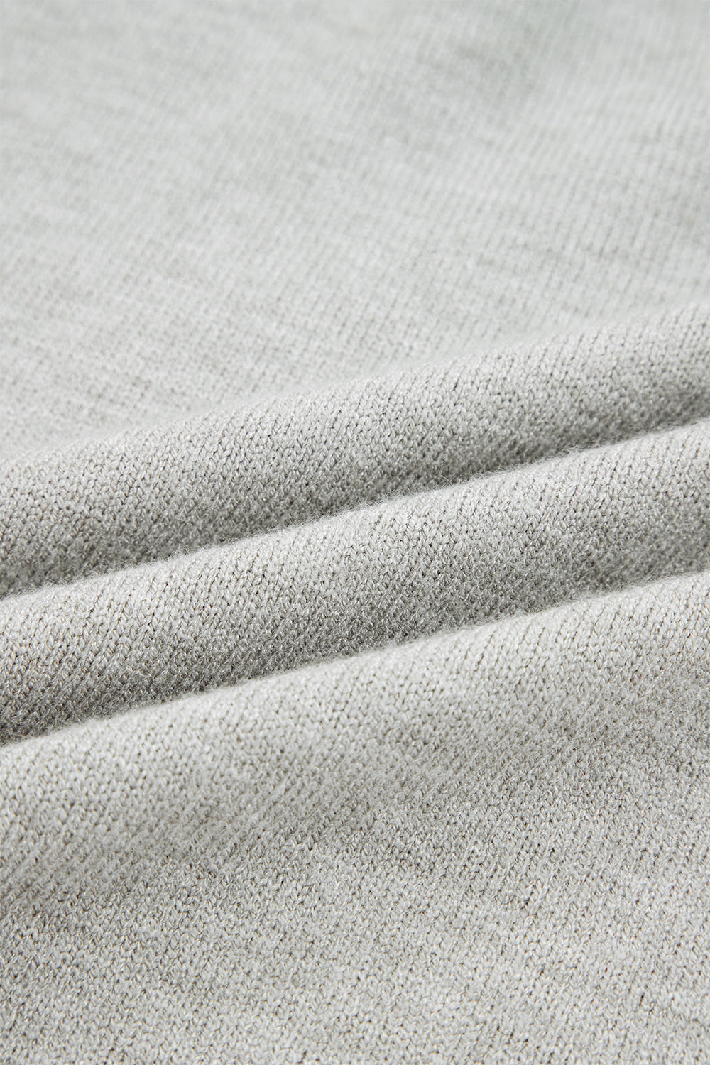 Light Grey Button Keyhole Lace Patchwork Drop Shoulder Sweater c86542577e6c53f6