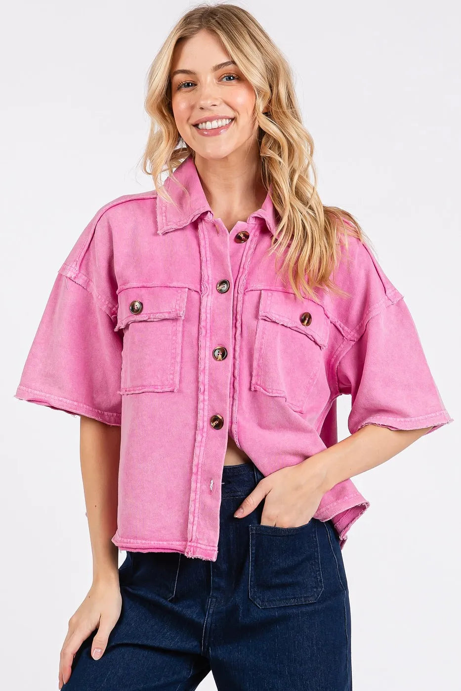 Mittoshop Mineral Wash Boxy Short Sleeve Button Down Shirt BUBBLEGUM ce93a3e44c08442abb1c6a7f5ee41622-Max-Origin