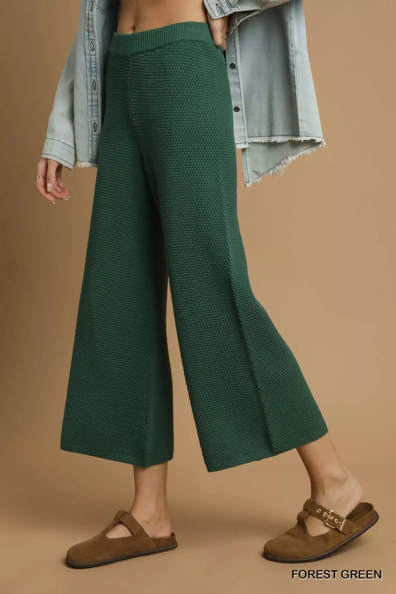 Umgee Textured Knit Wide Leg Pants d4113ab0-6b89-4ab5-a512-cfca1ef3ab4a-Max-Origin