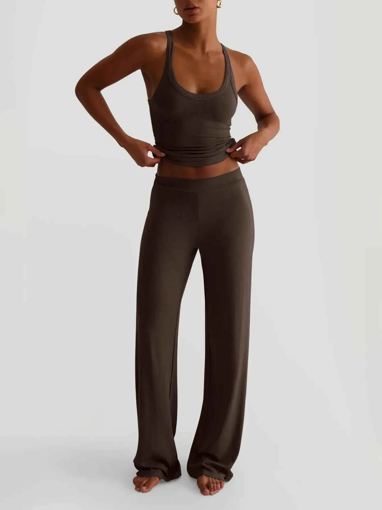 Scoop Neck Cami and Pants Set Brown db21e453-7ccc-4598-b76d-679d3b7f01fe-Max-Origin
