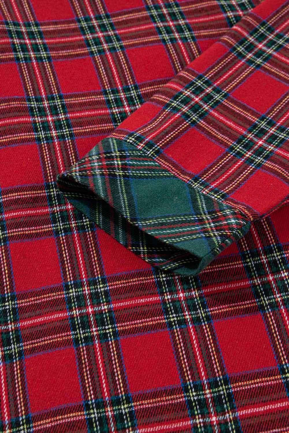 Red Plaid Contrast Color Christmas Holiday Long Sleeve Shirt and Shorts Pajama Set dd58136811899c2c