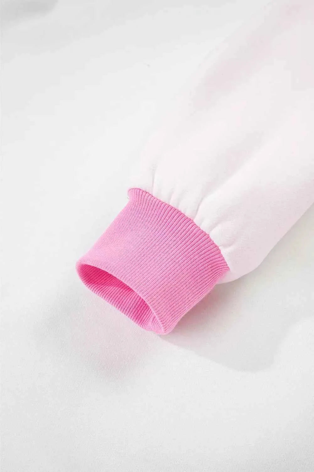 Color Block Sweatshirt and Elastic Waist Shorts Set e5b8b8ca-aa65-4245-b5e4-829ca18e1f10-Max-Origin