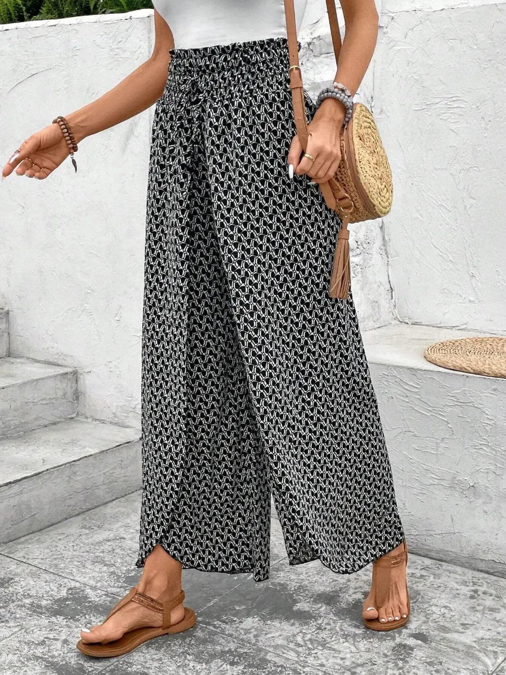 Tied Printed Wide Leg Pants ecad4809-e805-4a80-9683-b3059a607385-Max