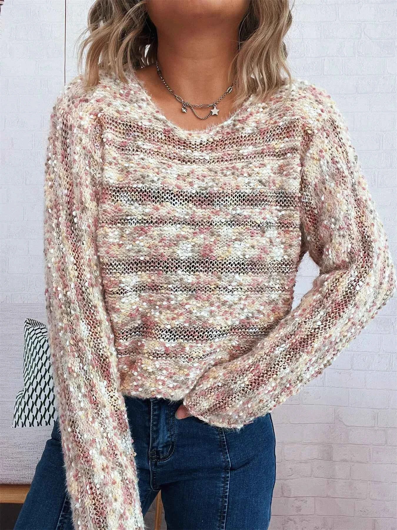 Round Neck Long Sleeve Sweater Apricot One Size ede64561fb4f4d9786e160b2ccd7dbe0-Max-Origin