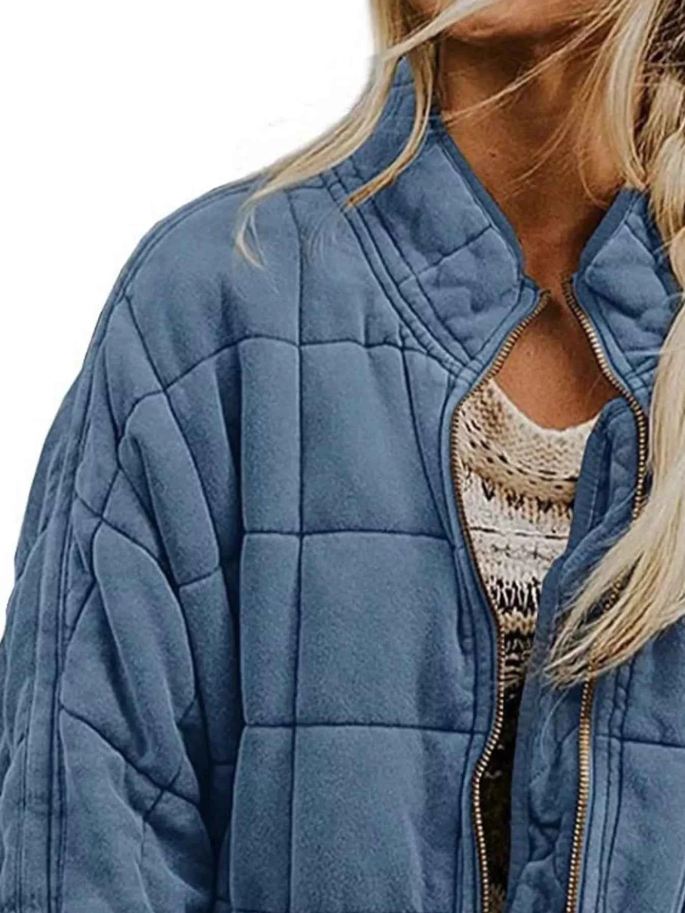 Full Size Zip Up Quilted Bomber Jacket Plus Size f0793b85-54b6-4e63-975c-97c7b761e512-Max-Origin