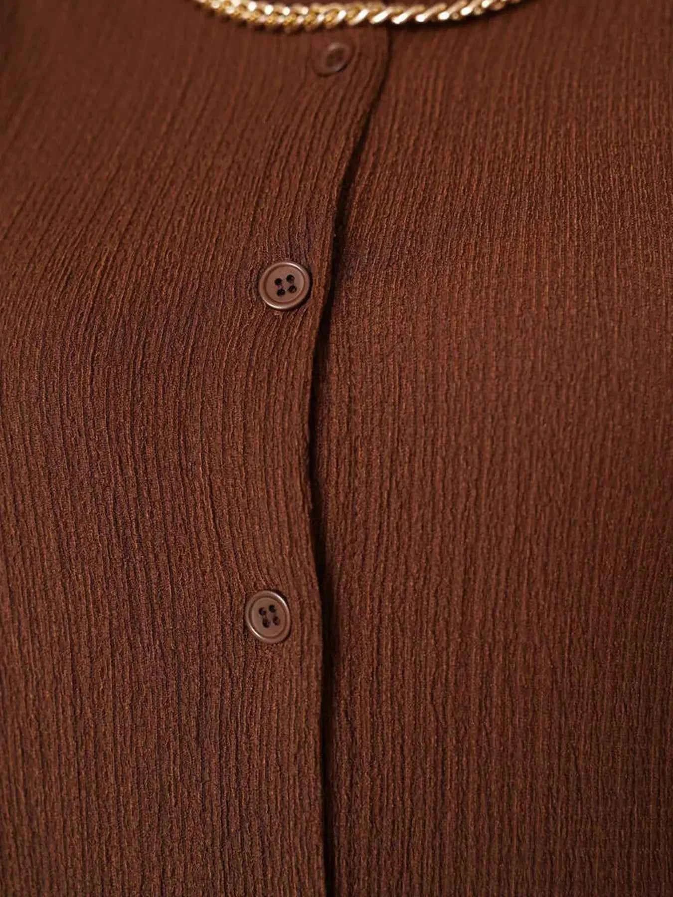 Button Up Long Sleeve Shirt and Pants Set f4fcf2a92a544edb8a77bada54a8bd2d-Max-Origin