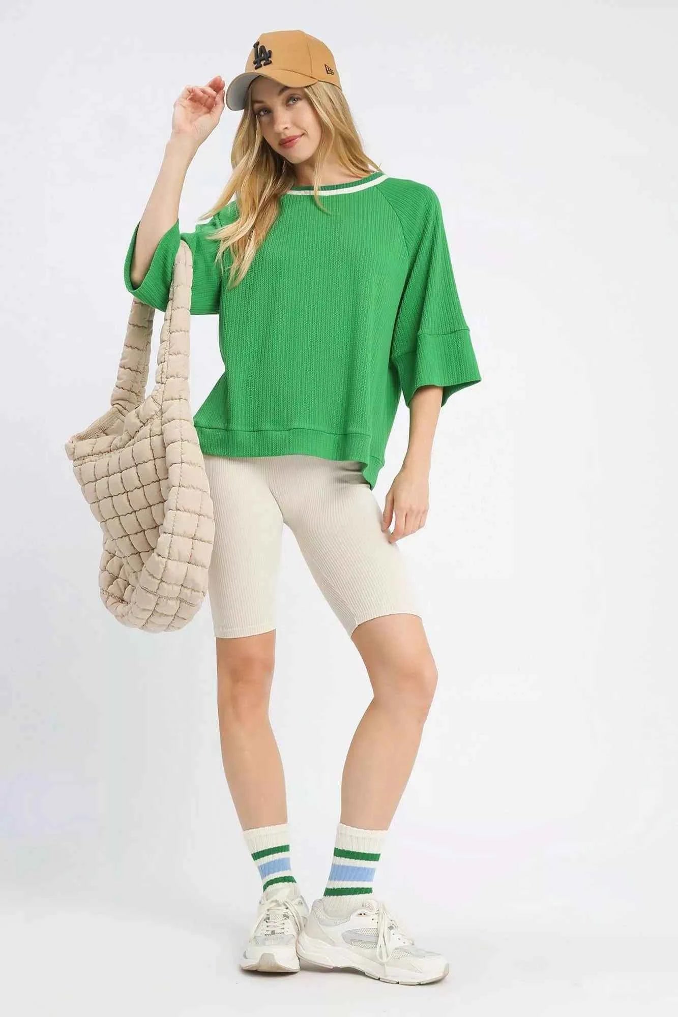 Umgee Ribbed Knit Top with Contrast Trim f9a63739-1c88-45be-bed6-6b4f5f711a54-Max-Origin