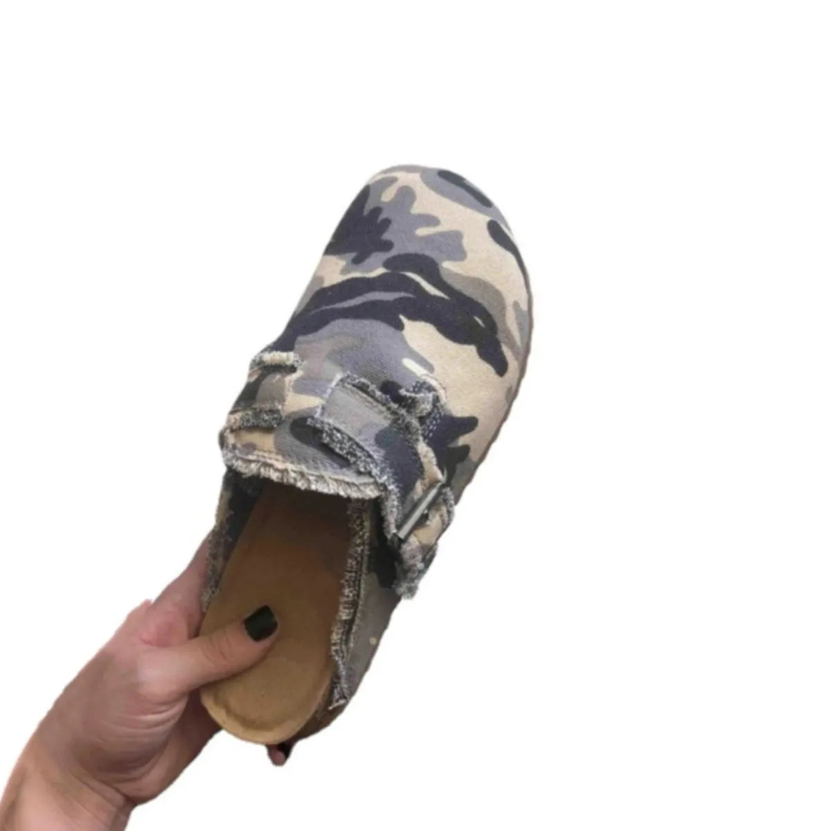 Round Toe Flats Loafers Green Camouflage fdff77c0-3676-4741-9674-aa7a4d26a19f-Max-Origin