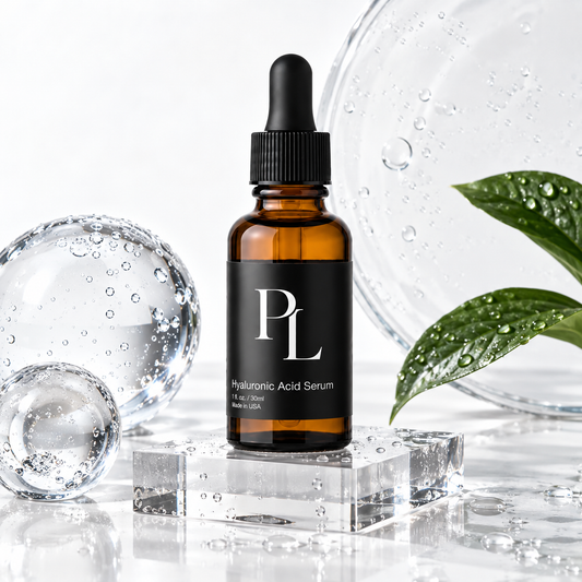 Hydrating Serum in Glass and Water