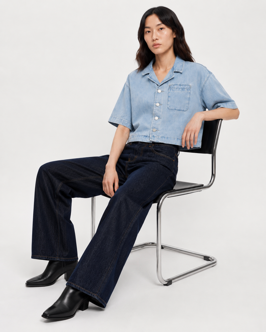 The Vintage Wash Boxy Cropped Lyocell Shirt: What It Is and How to Wear It