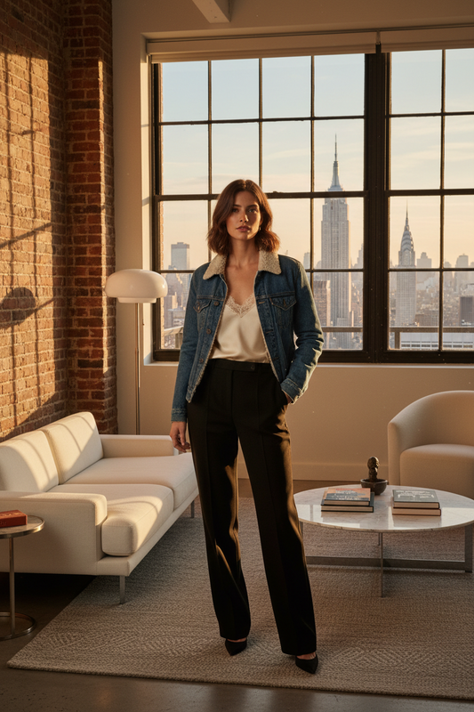 How to Style a Cropped Denim Jacket for Spring