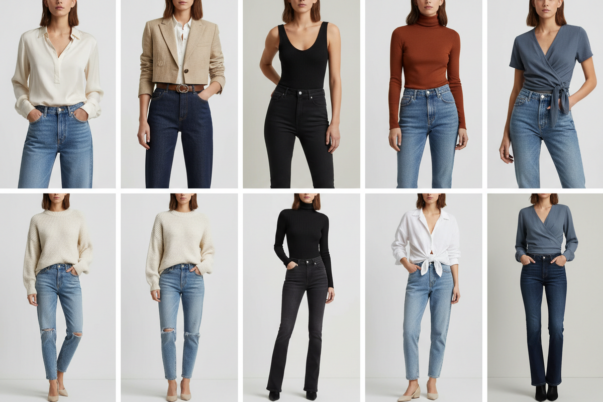 How to Style High-Waist Jeans: 7 Outfits That Actually Work