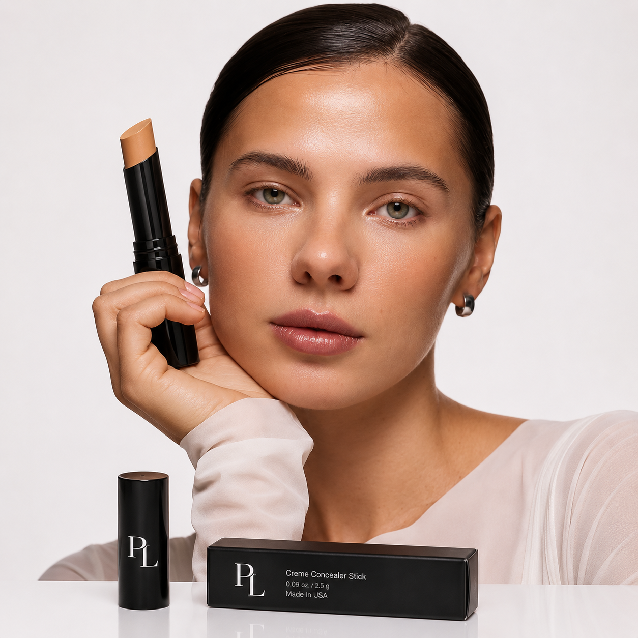 Elegant Concealer Stick Beauty Portrait
