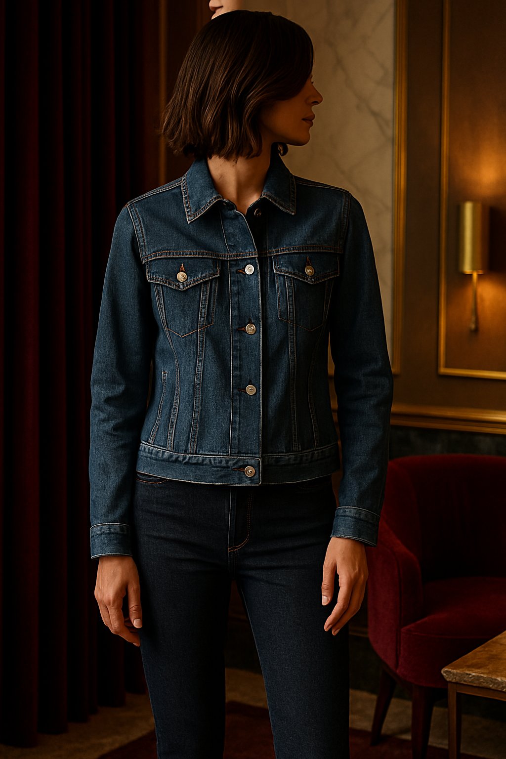 Women's denim jackets and tops