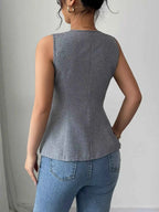 Flower Button Vest Coat 0010d72de2f743b7a195553abfa6eb8e-Max-Origin