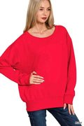 Zenana Fleece Boat Neck Sweatshirt RUBY 00157fd3ce4846719bac93aa674584b4-Max-Origin