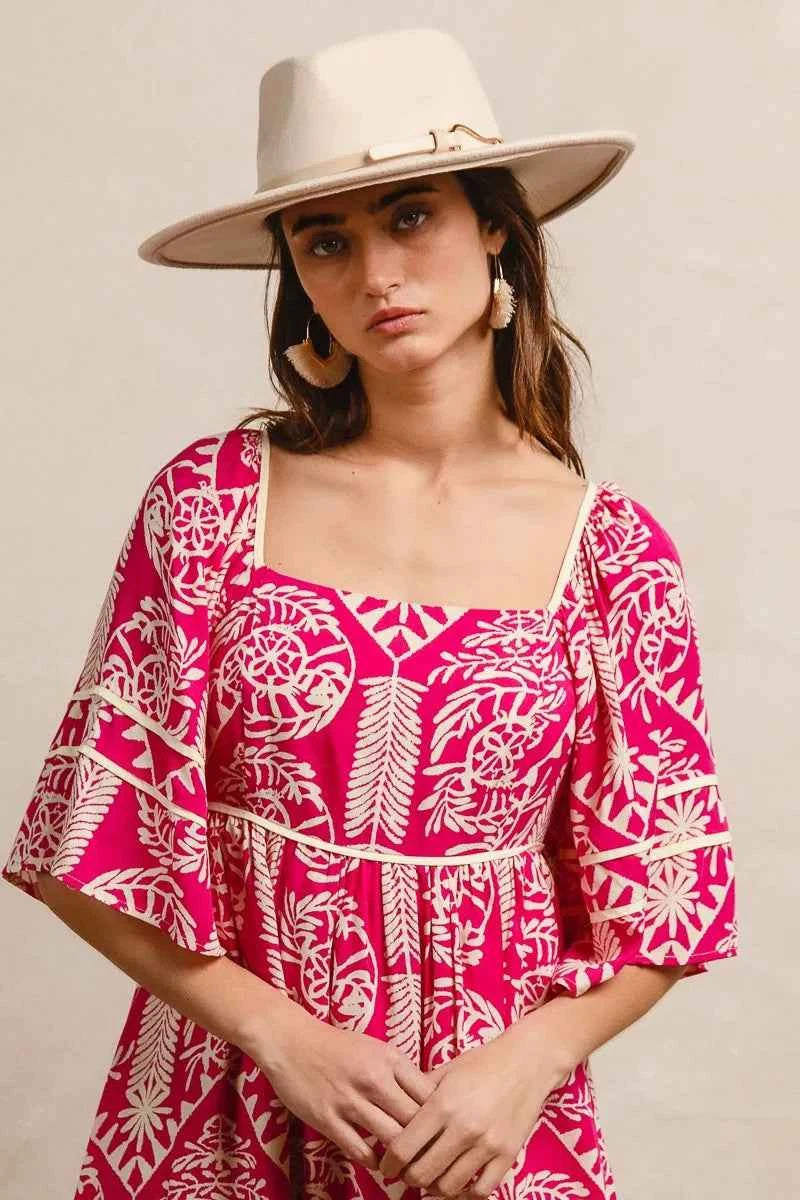 Aztec Woven Printed Contrast Binding Dress 001ad81d289140018c90f484c4e94b8d-Max-Origin
