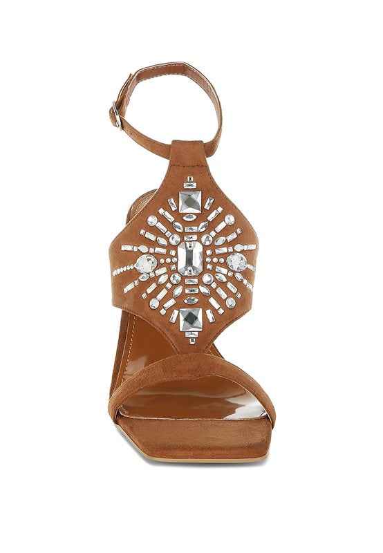 Warda Jeweled Shiny Stiletto Heels 00455b39-3f2d-4624-8a94-fbe1ff8afc31