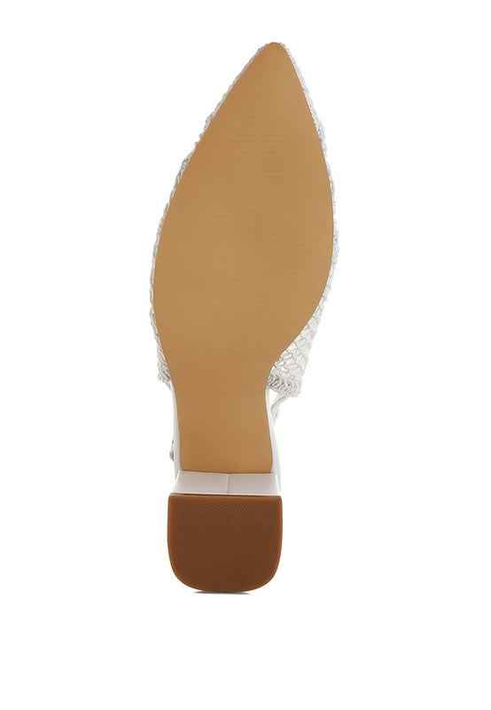 Tolina Woven Design Slingback Sandals 0060ae88-ba8d-443d-8cc4-54dd2ba1e750