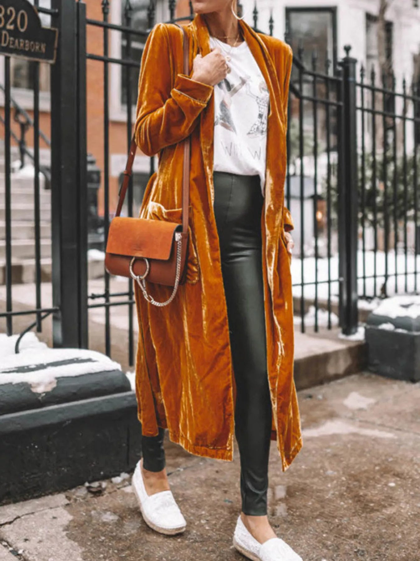 Open Front Long Sleeve Longline Cardigan Light Brown 00678a5fd5ee471f8678aa557c5832ca-Max-Origin