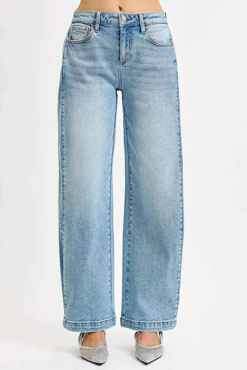 RISEN Mid Rise Wide Barrel Transferable Leg Snap Jeans 007584ccd34944269d1f627865929610-Max-Origin