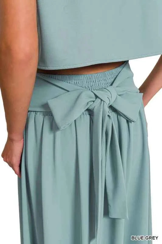 Zenana Heavy Woven Span Crop Tee & Skirt Set 00aa85b7bc81413a97b0d23edd34e592-Max-Origin