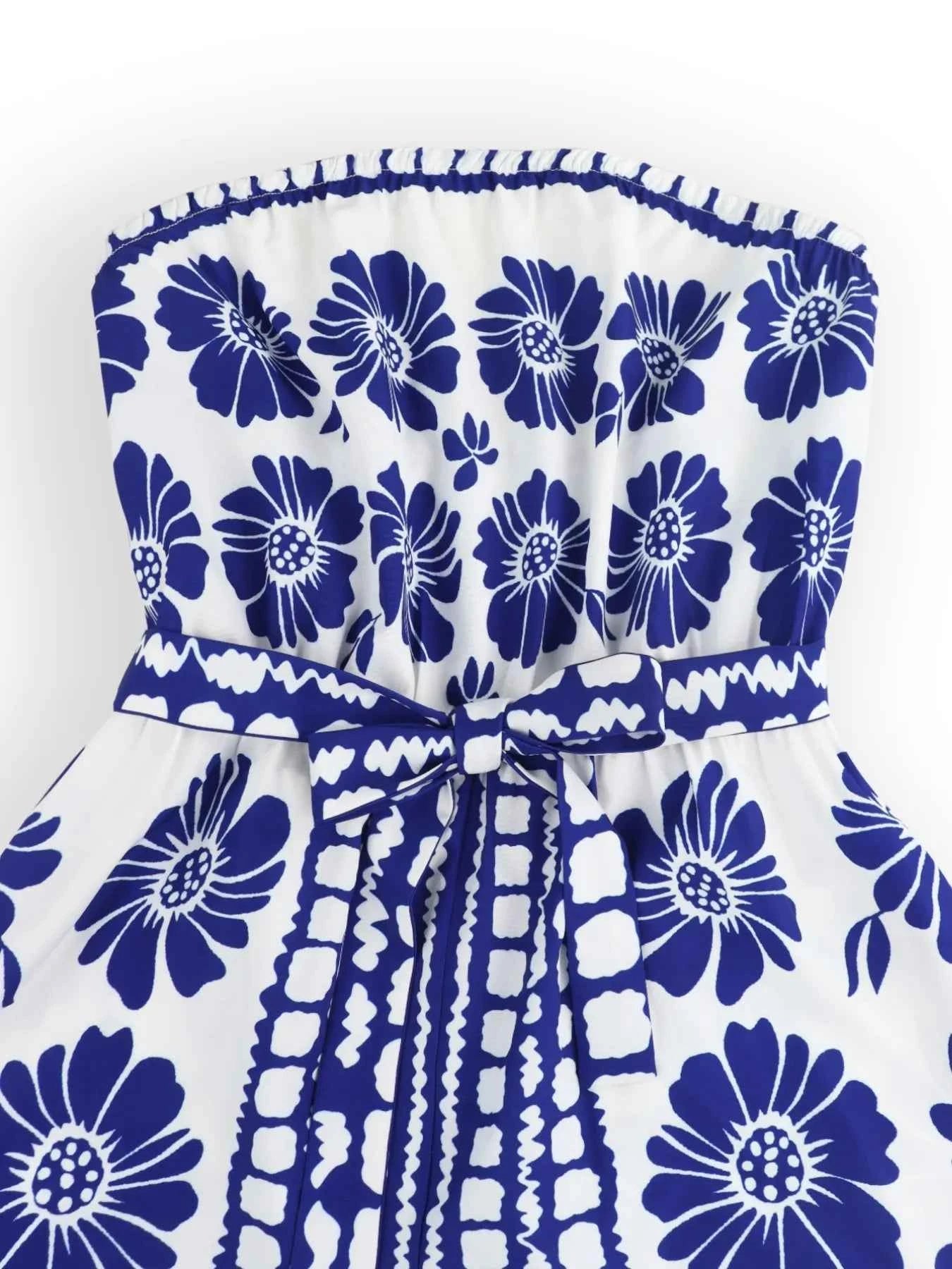 Printed Tube Tie Waist Romper 00d8fd23-0d54-4478-8f20-63b6de80a687-Max-Origin