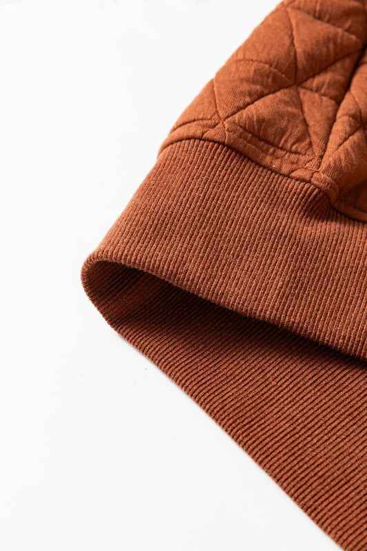 Yavita Half Zipped Loose Sweatshirt 00fa31aa-7939-441a-a855-004136ee352a