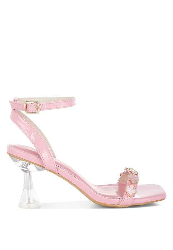 Ebina Charm Detail Spool Heels 0118ea06-521e-4e3a-a833-95c768b29403