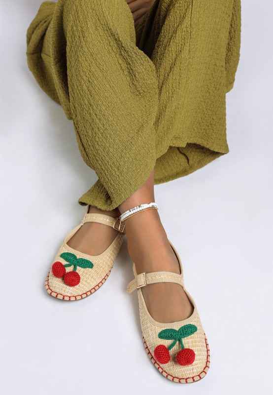 Brunch Date Cherry Accent Mary Jane Flats 011e2720-5485-48dd-80f2-c977585157f1