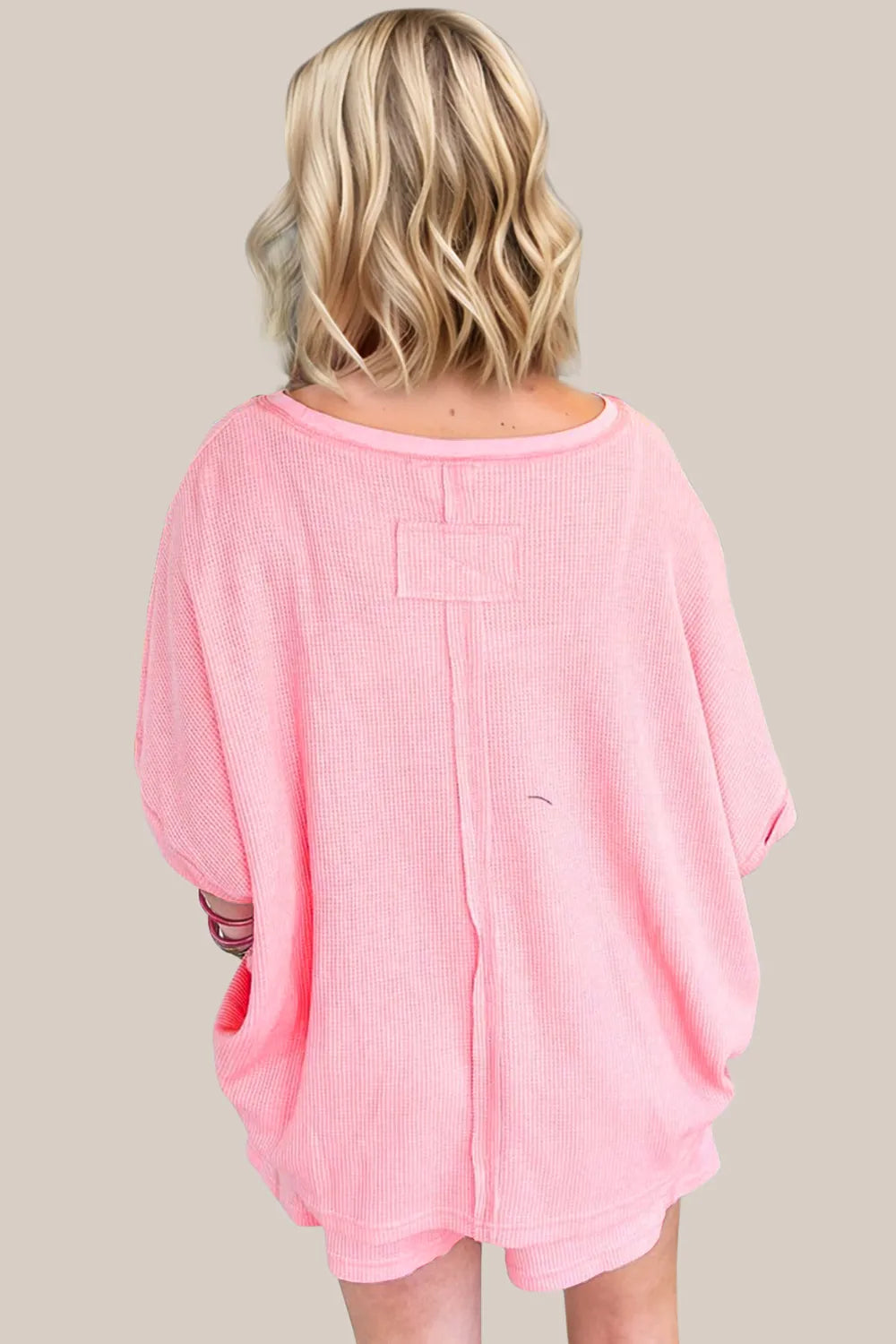 Oh Full Size Round Neck Half Sleeve Top and Shorts Set 01365f99-66c7-4c0d-858e-eb840c207a75-Max