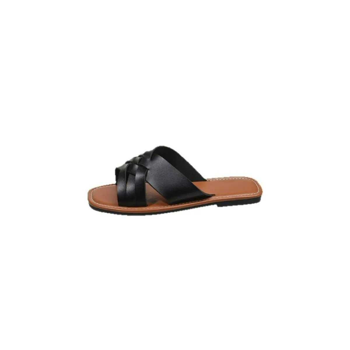 Open Toe Flats Sandals Black 013f994d-930b-452f-af24-920df7402981-Max-Origin