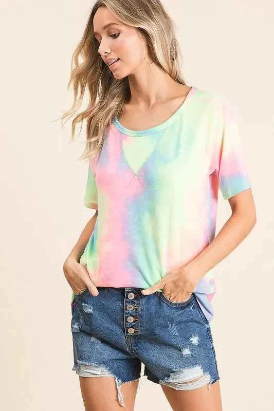 BiBi Tie Dye French Terry Print Top 016597056fbd471490da8c970275a77a-Max-Origin