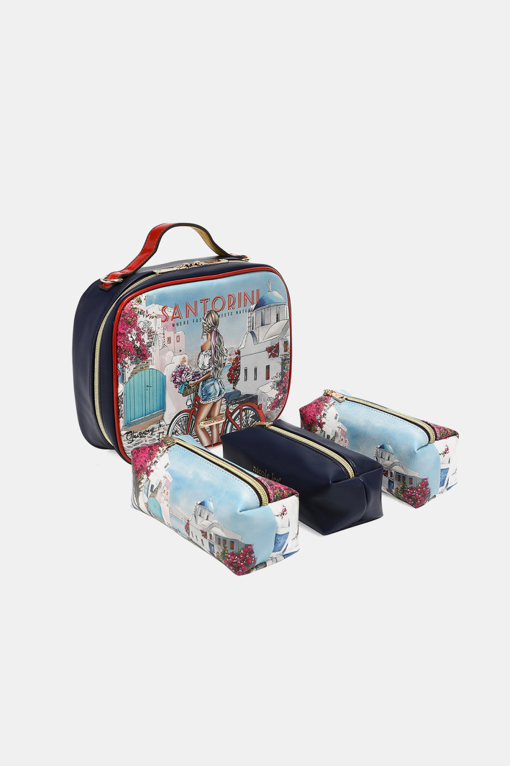 Nicole Lee USA Printed Handbag with Three Pouches 016e03c865a44eefa175c5378735d710-Max