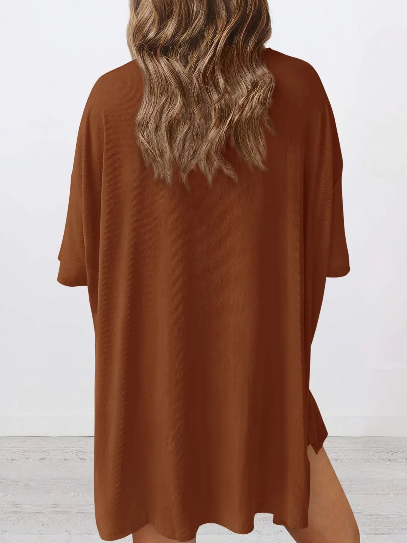 Full Size Oversized Round Neck Top and Shorts Set Plus Size 0172243e90524d359ce8ad5f20a08189-Max-Origin