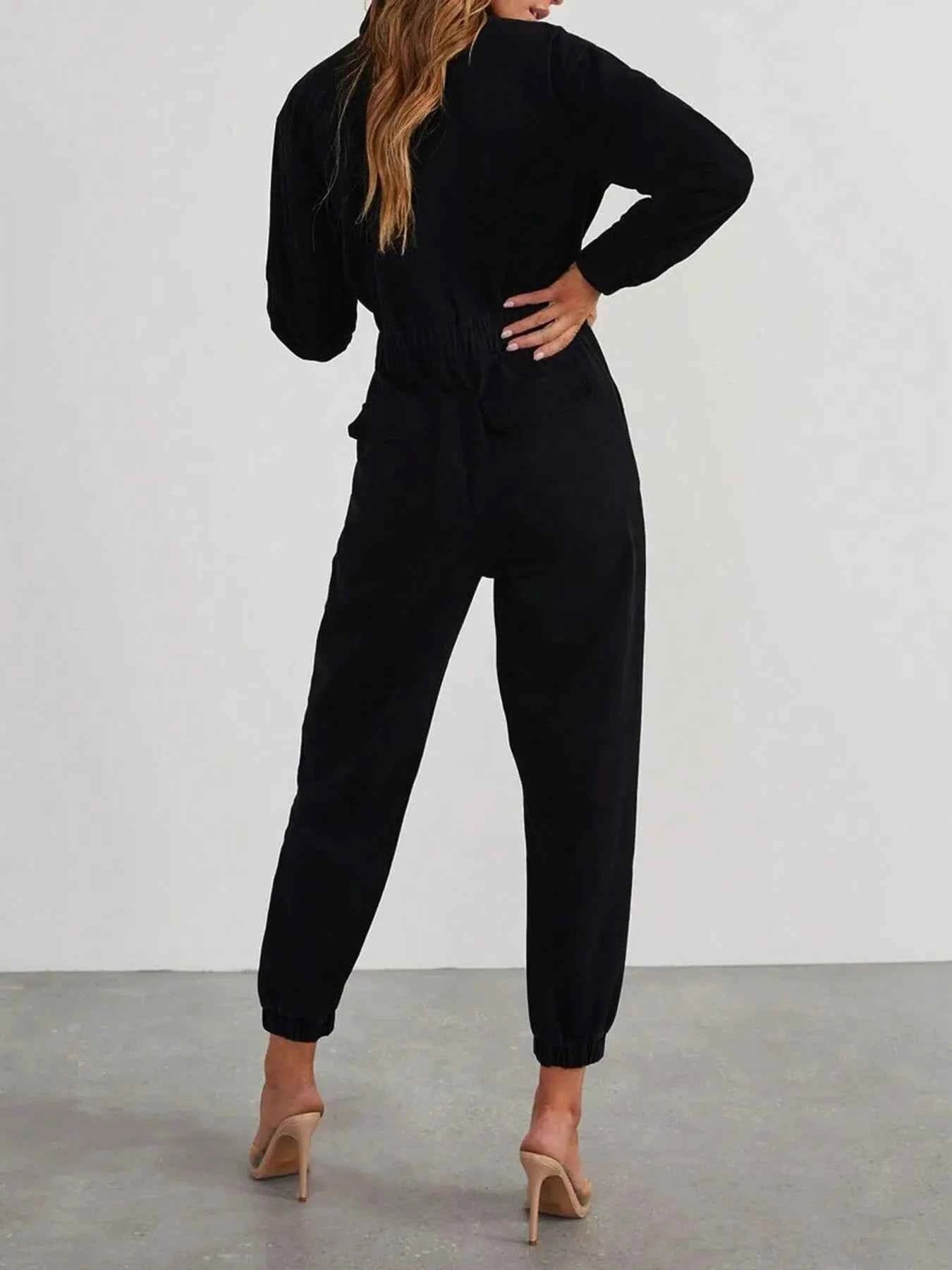Zip Front Long Sleeve Jumpsuit 01804e9c9fcc4e94970545988d33fdee-Max-Origin