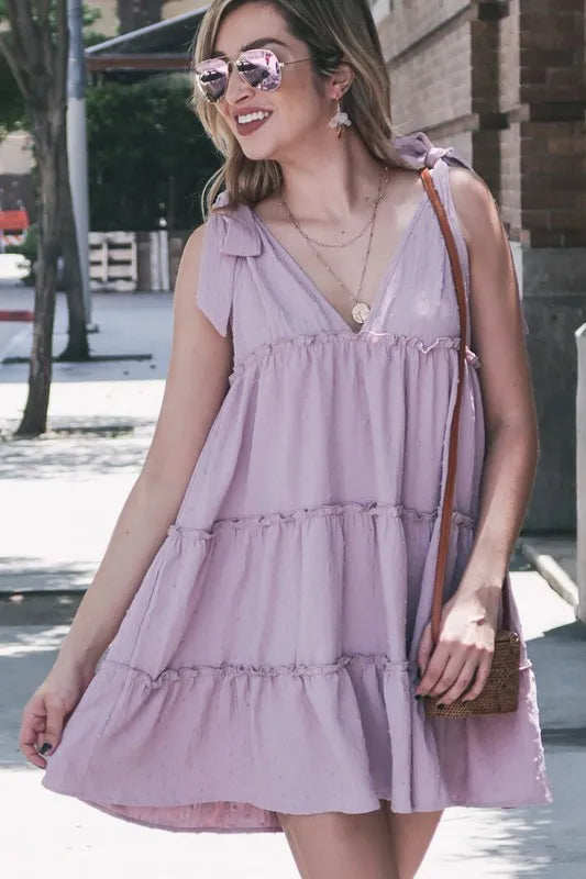 And The Why Polka Dot Textured Layered Flounce Ruffle Dress 018bb6b34b7042af87e86fe53a69a897-Max-Origin