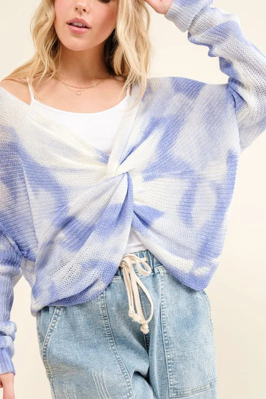 And The Why Blue Tie Dye Twisted Sweater 019e481c3757430baf58772ac99896cb-Max-Origin