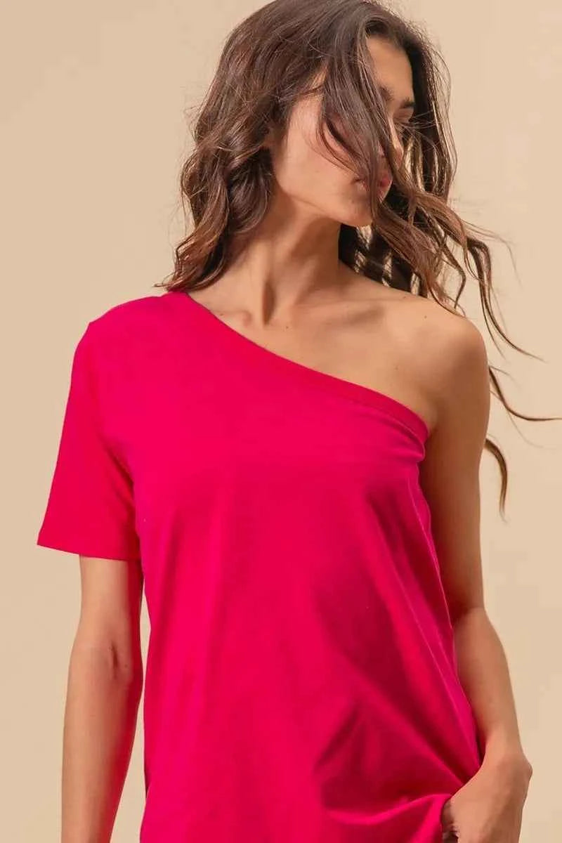 BiBi Cotton Span Knit One Shoulder Top 01a5e7b0d4374b39b4ed44dac8ee3f26-Max-Origin