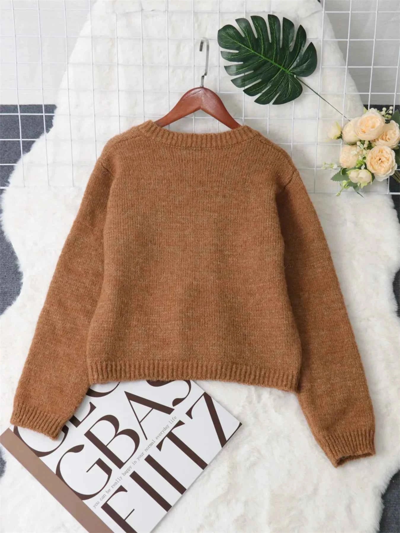 Button-Up Ribbed Hem Cardigan with Chest Pocket 01aba60f8d21429ab53a63b7ff812693-Max-Origin