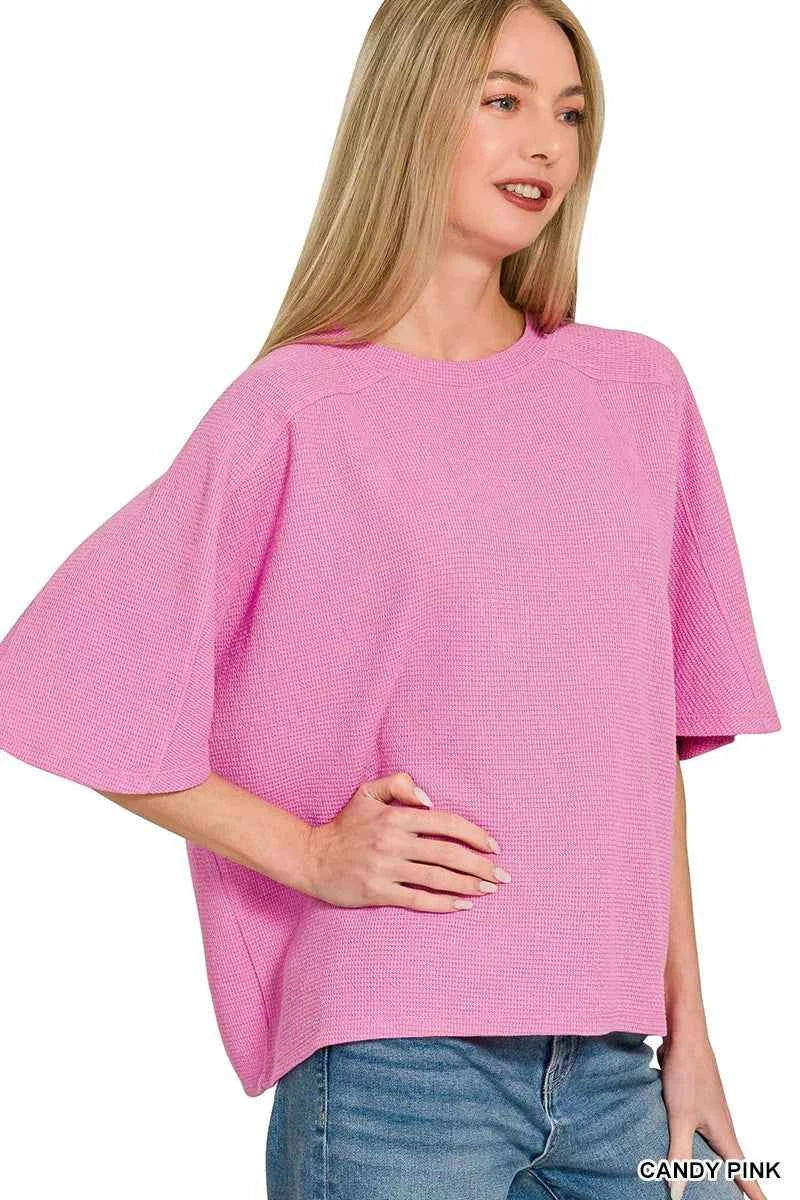 Zenana Double Knit Short Sleeve Top 01b8f2d5d64d4f809ad583f71a5e41f9-Max-Origin