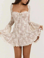 Sweetheart Neck Lace Mini Dress Light Apricot 0206becb-f573-4cc2-83b3-81bed9520c53-Max-Origin