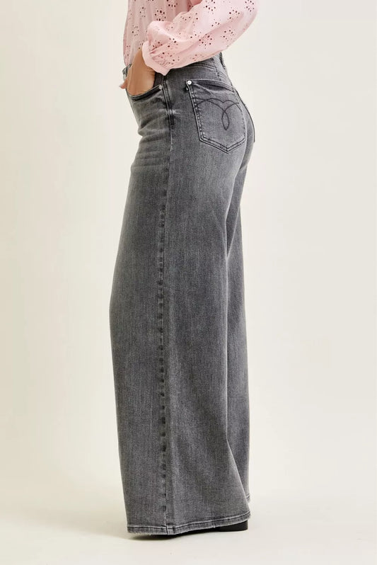 Judy Blue Mid Rise Palazzo Split Back Yoke 0221060c-efe6-454c-8f75-f148723fb1b0-Max-Origin