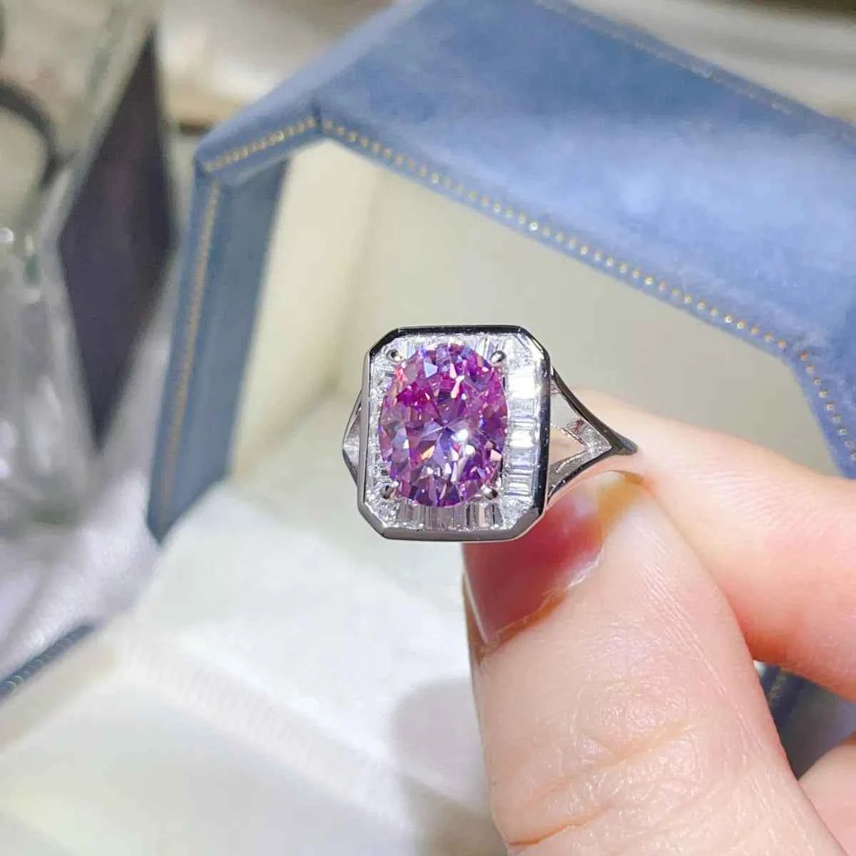 3 Carat Moissanite Square Ring 0235654e-0248-4fc6-9b7e-e4c41fb2b9b9-Max-Origin