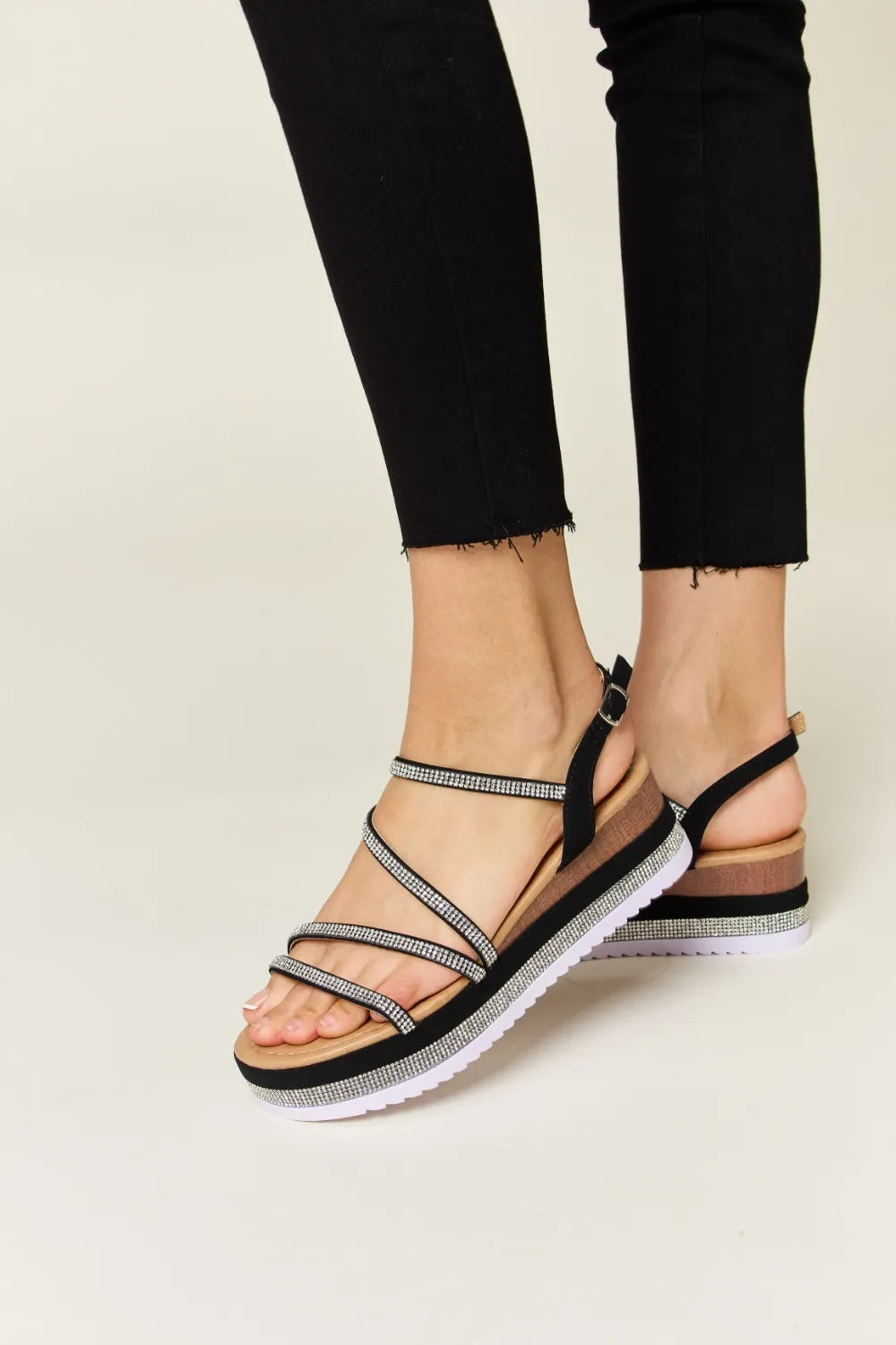 Forever Link Rhinestone Strappy Wedge Sandals 0243c773-28a0-4ab7-a365-2c1ba9978e7e-Max