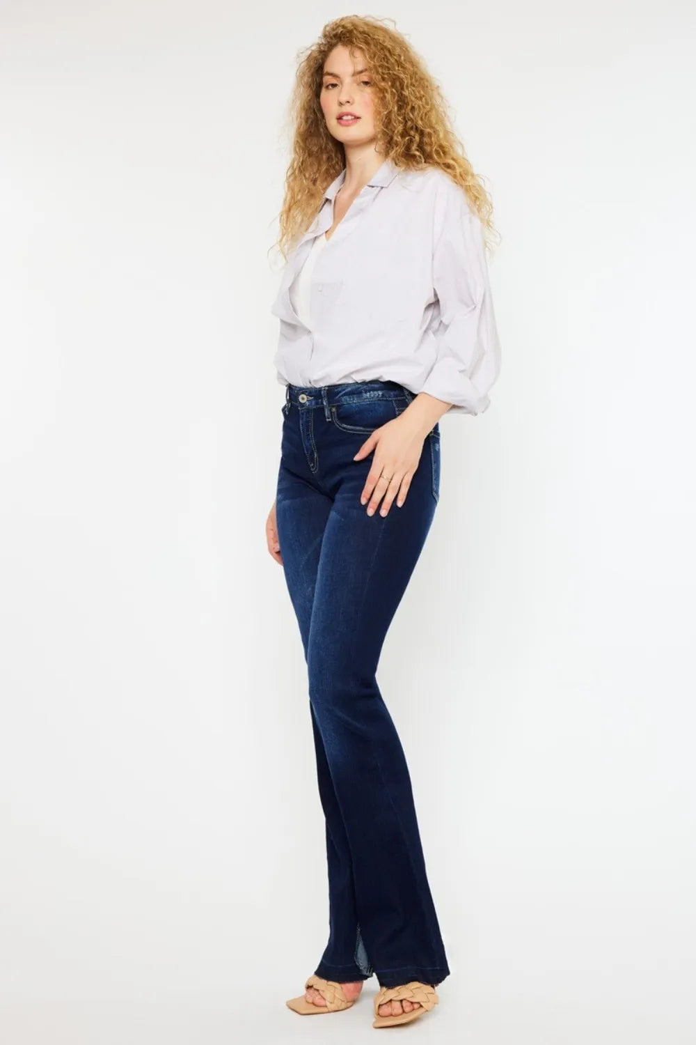 Kancan Mid Rise Slim Flare Jeans 026946fd-312a-41e7-842f-f1cd30241052-Max