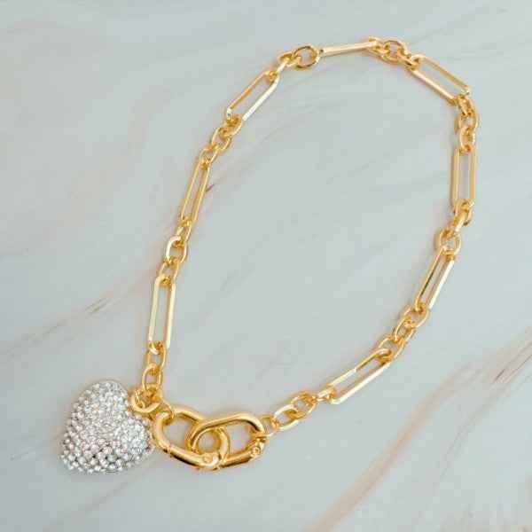 Sparkly Big Heart Bag Charm 0279b796-cd07-4f3c-a9b5-554e250f45be