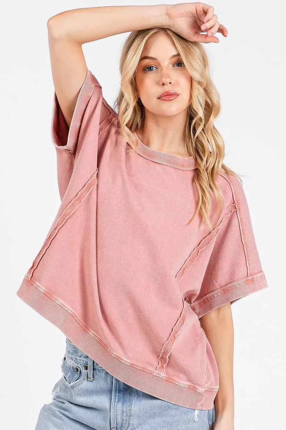 Mittoshop Mineral Wash French Terry Crew Neck Casual Top ANTIQUE PINK 0286f5ce0cc54014a742c09a98b4c8fb-Max-Origin