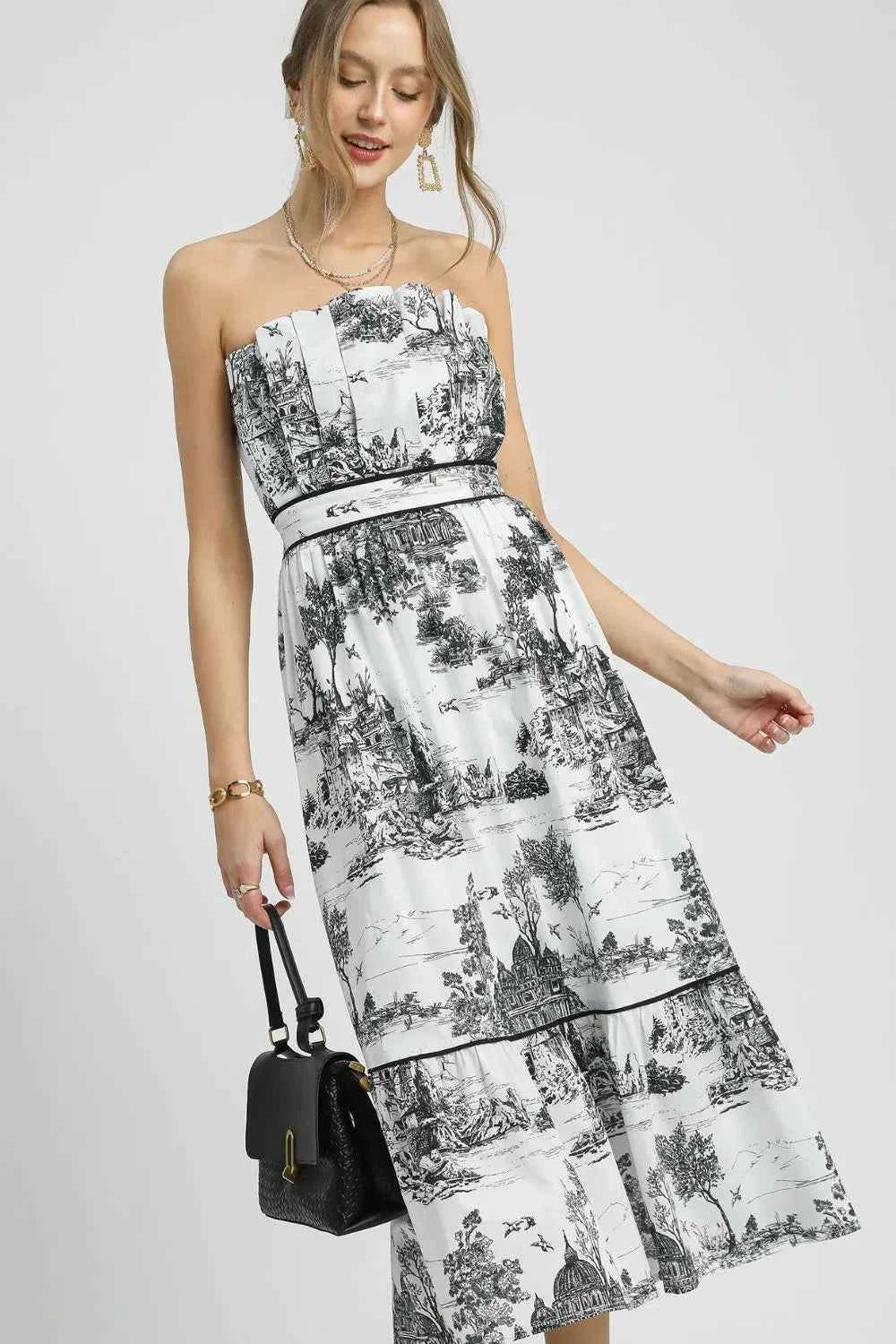 Umgee Printed Tiered Tube Midi Dress 02a2f249-58ff-4981-8f29-56dbdc59417a-Max-Origin